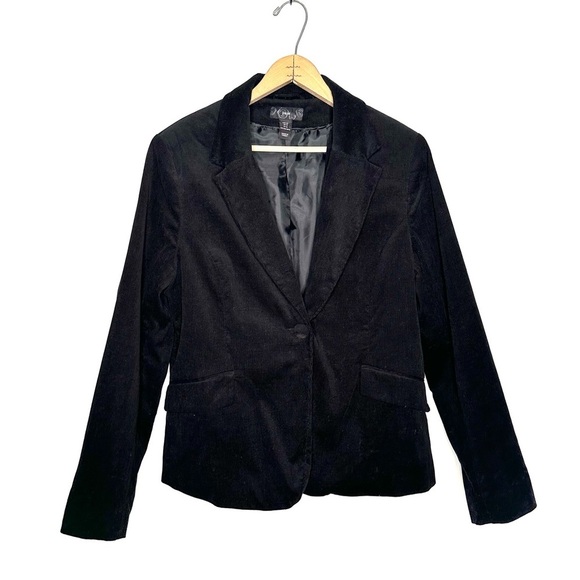 H&M | Black Corduroy Blazer Size 16 - Picture 1 of 7